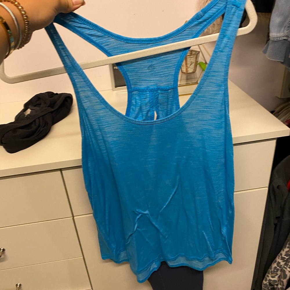 Royal blue lululemon tank top